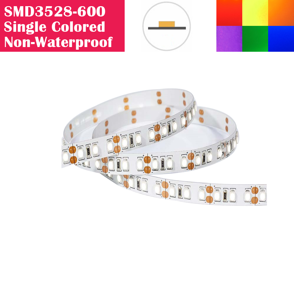 5 Meters SMD2835 (0.1W) Non-waterproof 600LEDs Flexible LED Strip Lights